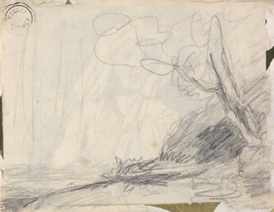 Landschaft mit einem geneigten Baum von George Romney